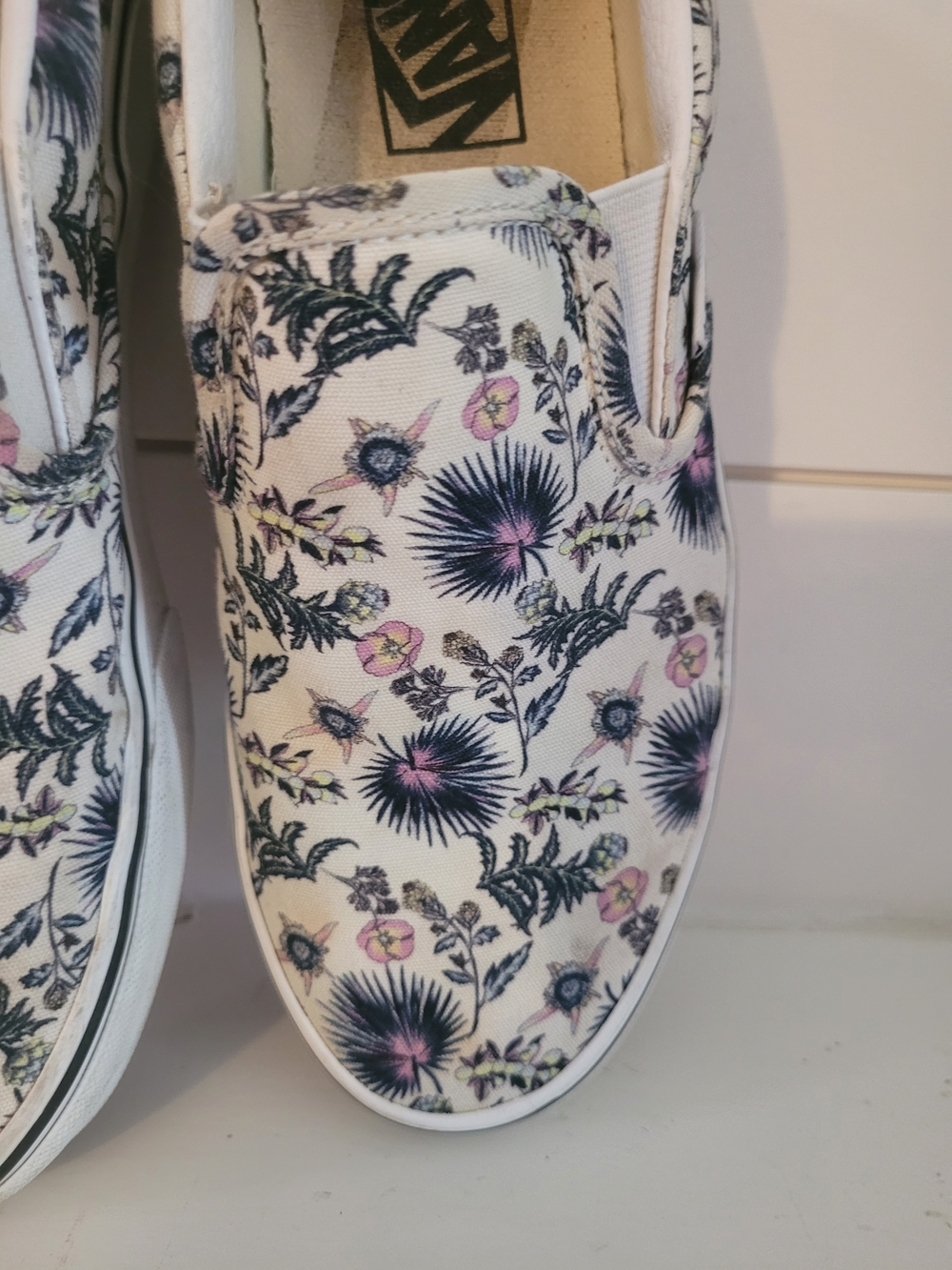 Vans Slip-On Floral Canvas Sneakers - Picture 4 of 13